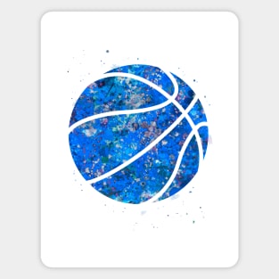 Basketball Ball Blue Magnet